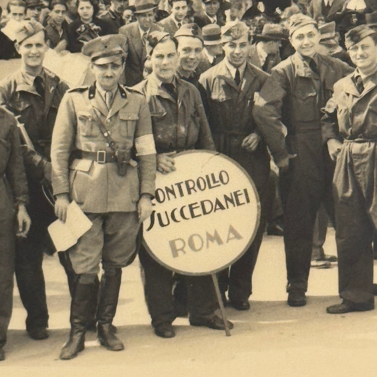 Italian Military Group Photo Vintage Photograph Rome Italy