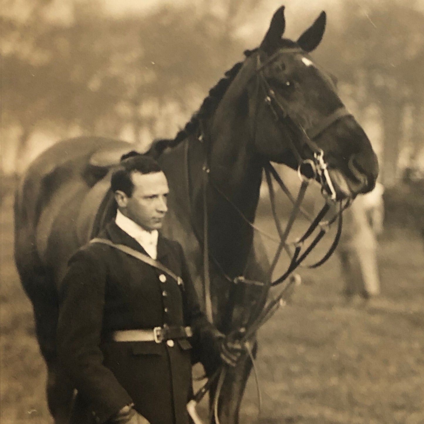 Vintage Press Photo Photograph Hunting Hunter Horseback London News 1933