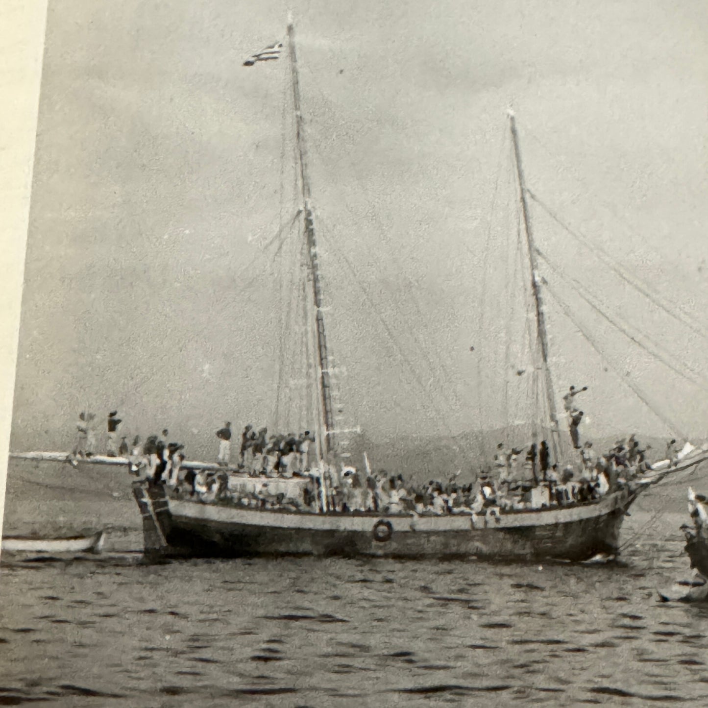 Vintage Royal Canadian Navy Ship Photograph Photo HMCS Saguenay Boat