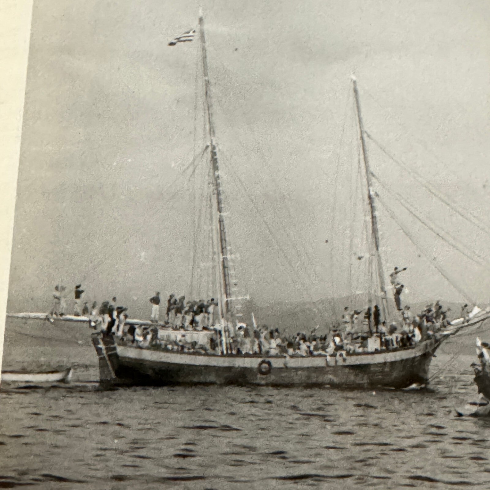 Vintage Royal Canadian Navy Ship Photograph Photo HMCS Saguenay Boat