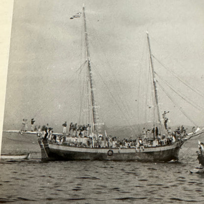 Vintage Royal Canadian Navy Ship Photograph Photo HMCS Saguenay Boat