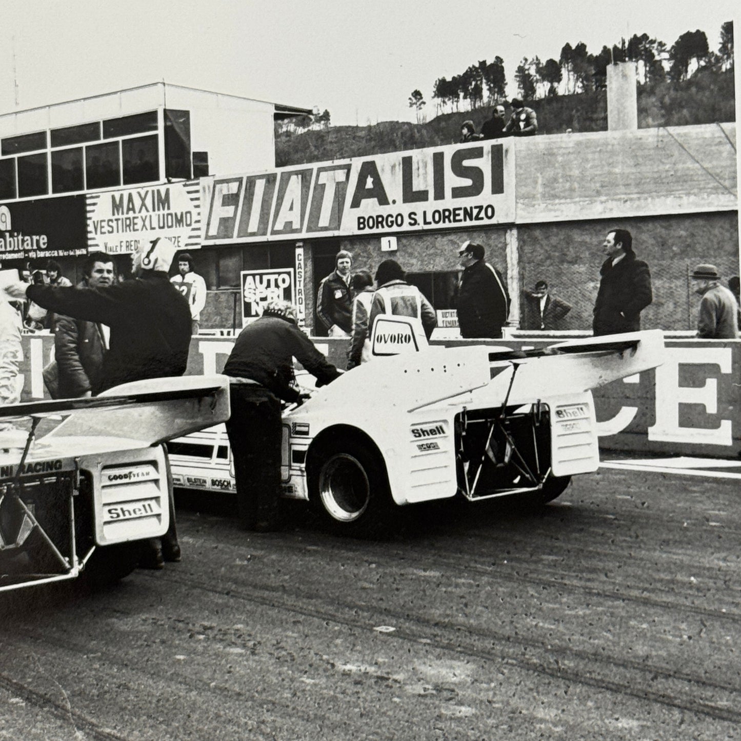 Vintage Racing Photo Photograph 1975 1000 KM de Mugello Race Porsche 908 Car