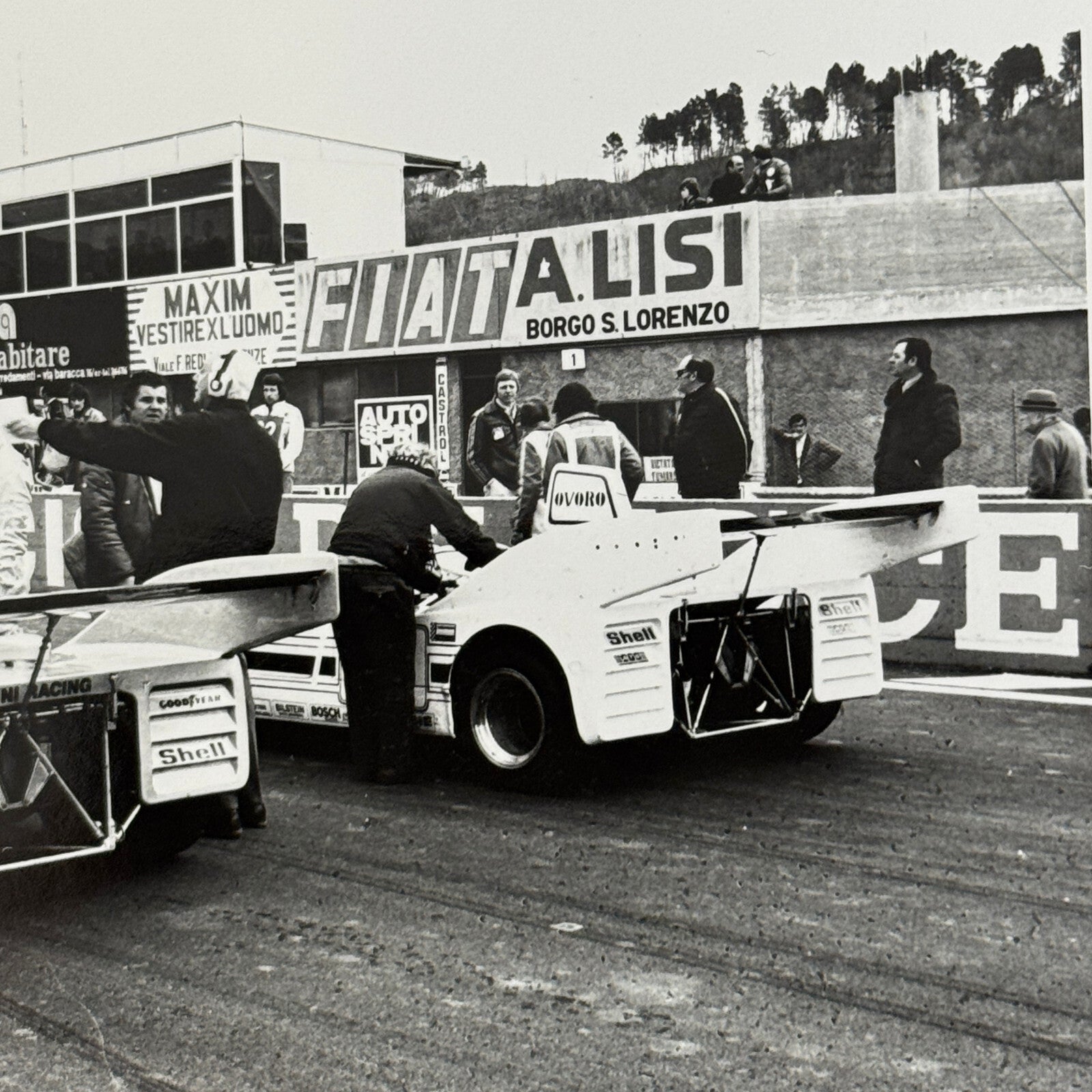 Vintage Racing Photo Photograph 1975 1000 KM de Mugello Race Porsche 908 Car