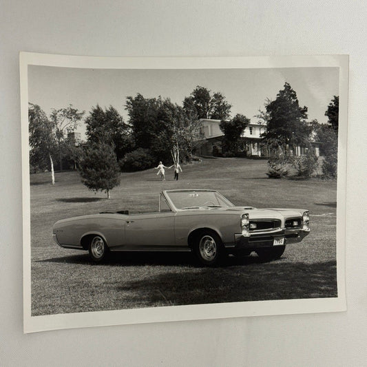 Vintage 1966 Pontiac GTO Convertible Car Photo Photograph Modern Print