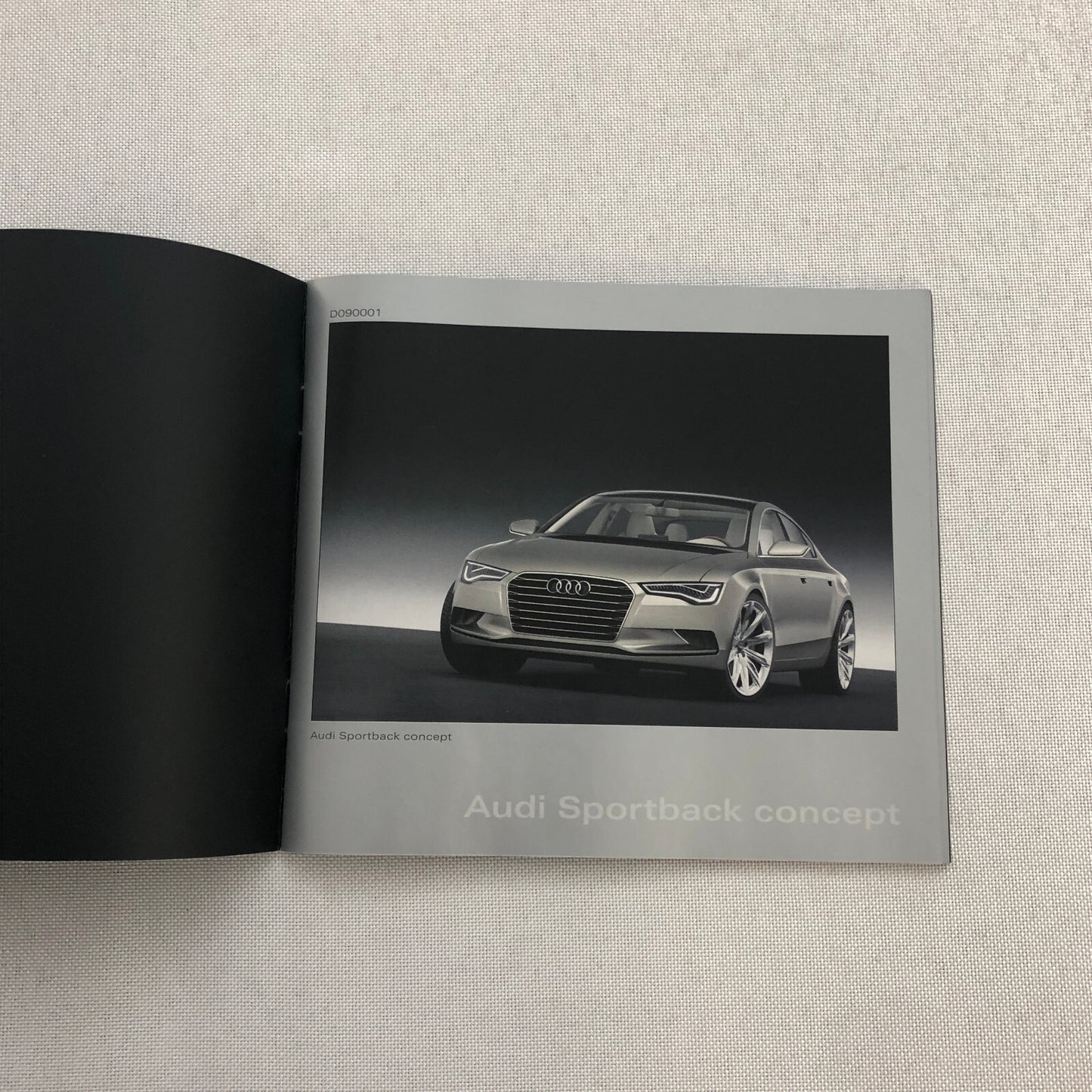 2009 Audi Sportback Concept Car Press Kit Photo CD Box