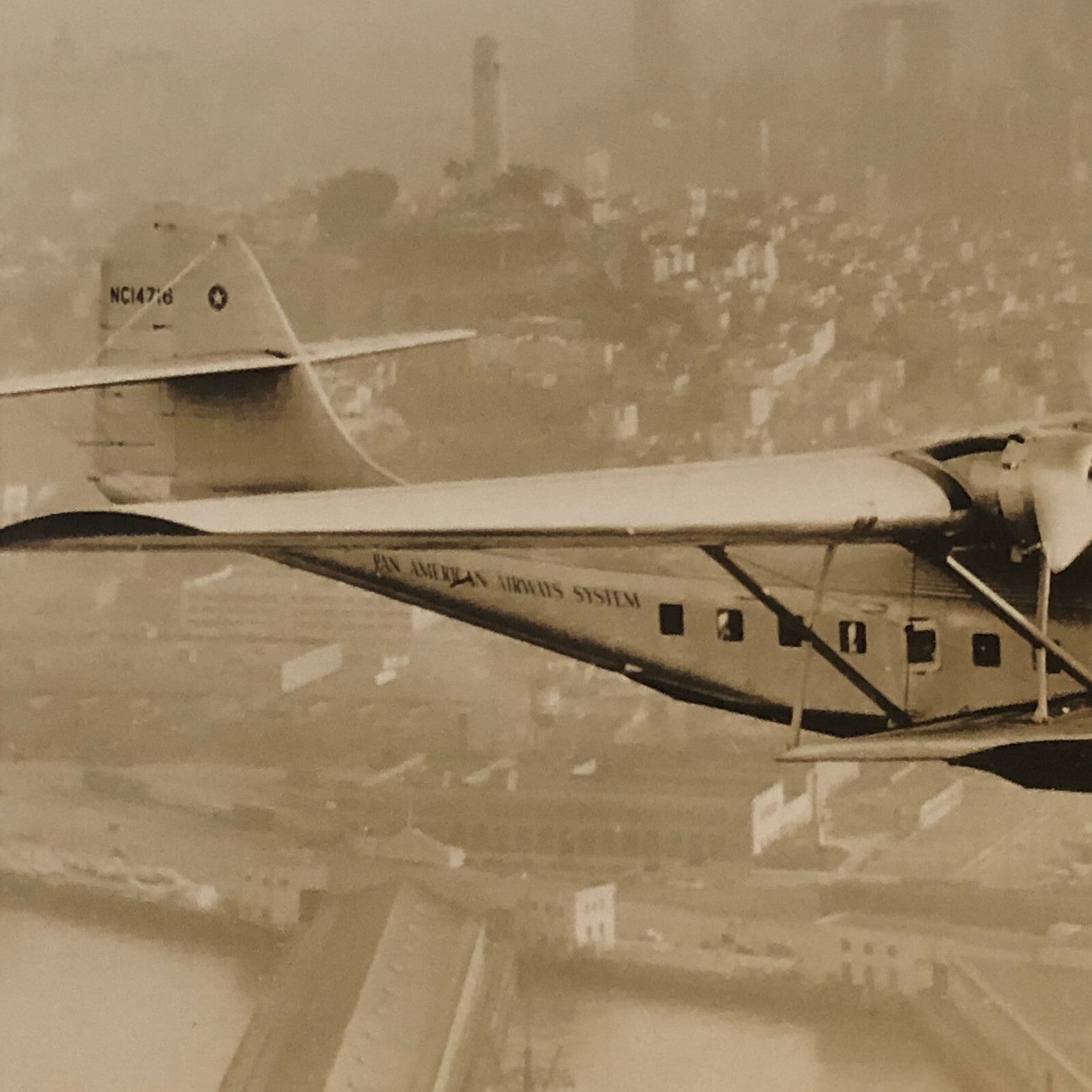 Pan American Airways PanAm Aircraft Plane Airplane Photo Photograph Vintage