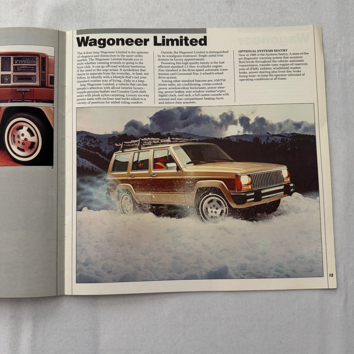 1985 Jeep Sales Brochure Catalog Grand Wagoneer Cherokee Chief CJ Renegade +