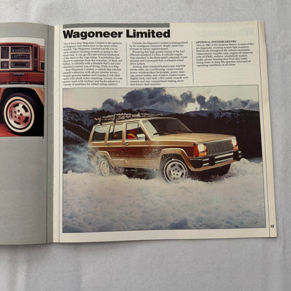 1985 Jeep Sales Brochure Catalog Grand Wagoneer Cherokee Chief CJ Renegade +