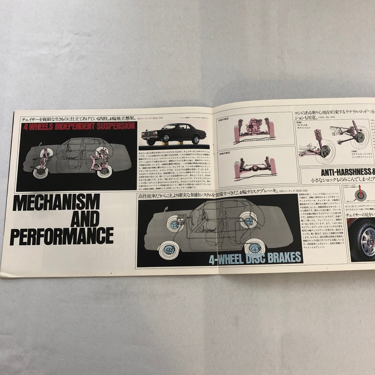 Vintage Toyota Chaser Car Sales Brochure Catalog Japanese Text JDM