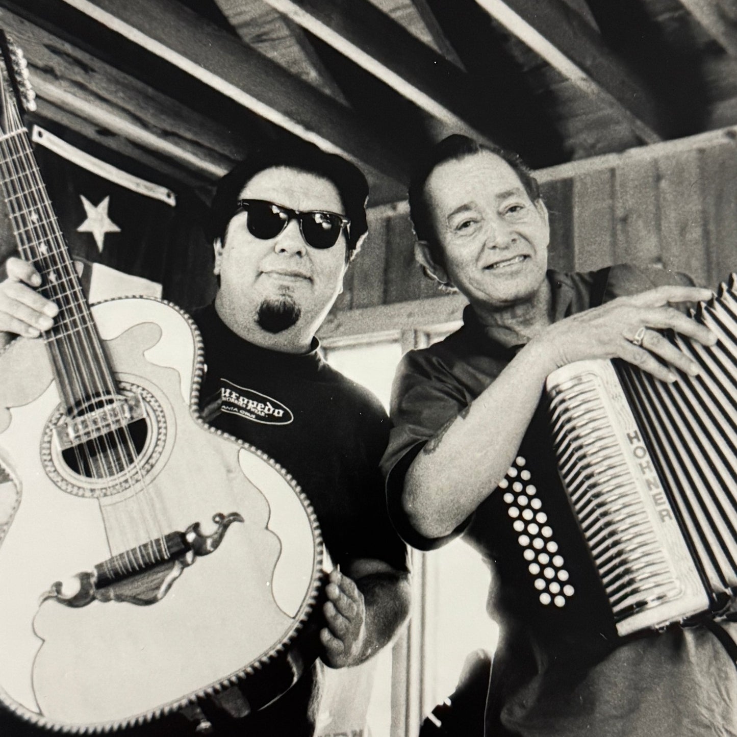 Los Super Seven Music Publicity Press Photo Photograph Cesar Rosas Flaco Jiminez
