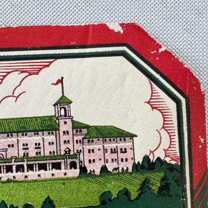 Vintage Hotel Travel Luggage Label Hotel Hershey PA Pennsylvania Chocolate