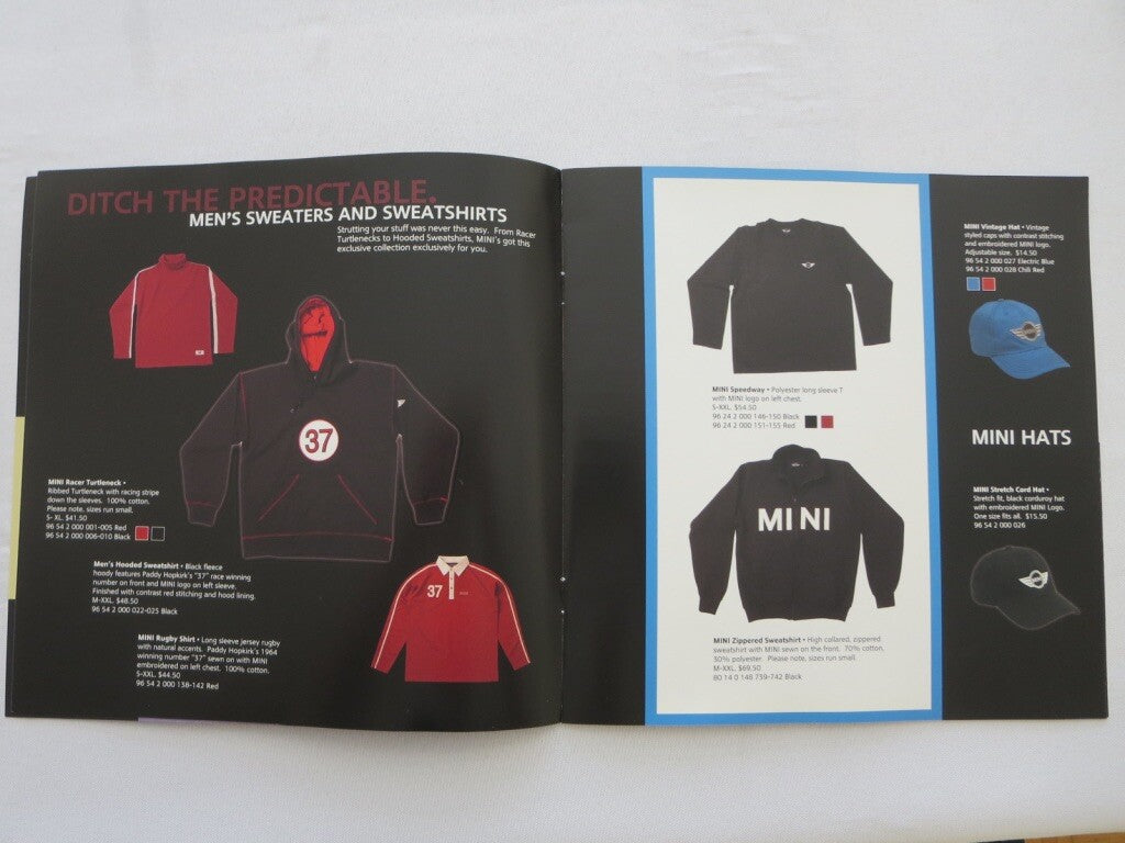 2003 BMW & Mini Mini Lifestyle Accessories Press Kit Brochure Catalog