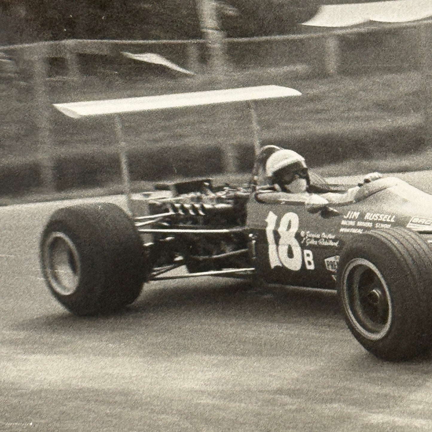 Vintage Car Racing Photo Circuit Mont Tremblant Quebec Photograph Jim Russell
