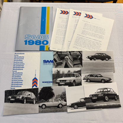 1980 Saab Factory Press Kit Brochure Photos Saab 900 99 Turbo EMS FRENCH