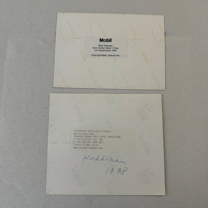 Mika Hakkinen Mercedes Benz F1 Formula One Racing Photo Lot 2x 1998 1999