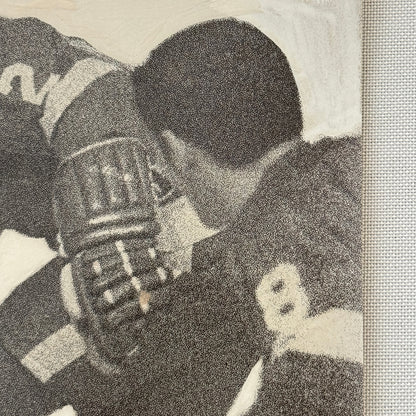 Hockey Player Photo Photograph Vintage Unidentified Detroit Red Wings Mockup