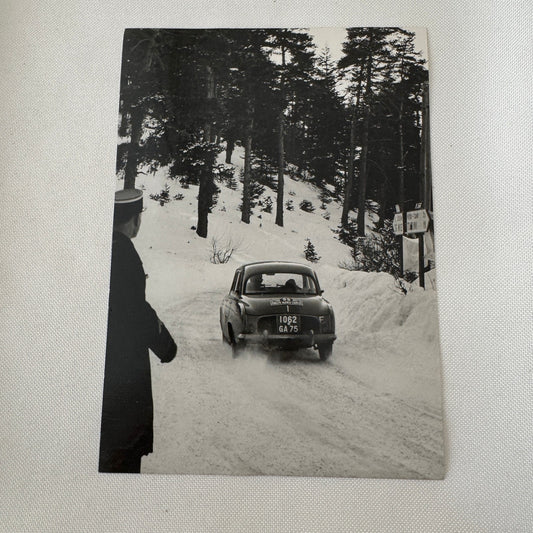 Rallye Monte Carlo Rally Renault Dauphine Racing Car Photo Photograph Print