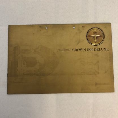 Toyota Toyopet Crown 1900 Deluxe Car Sales Brochure Catalog Japanese JDM