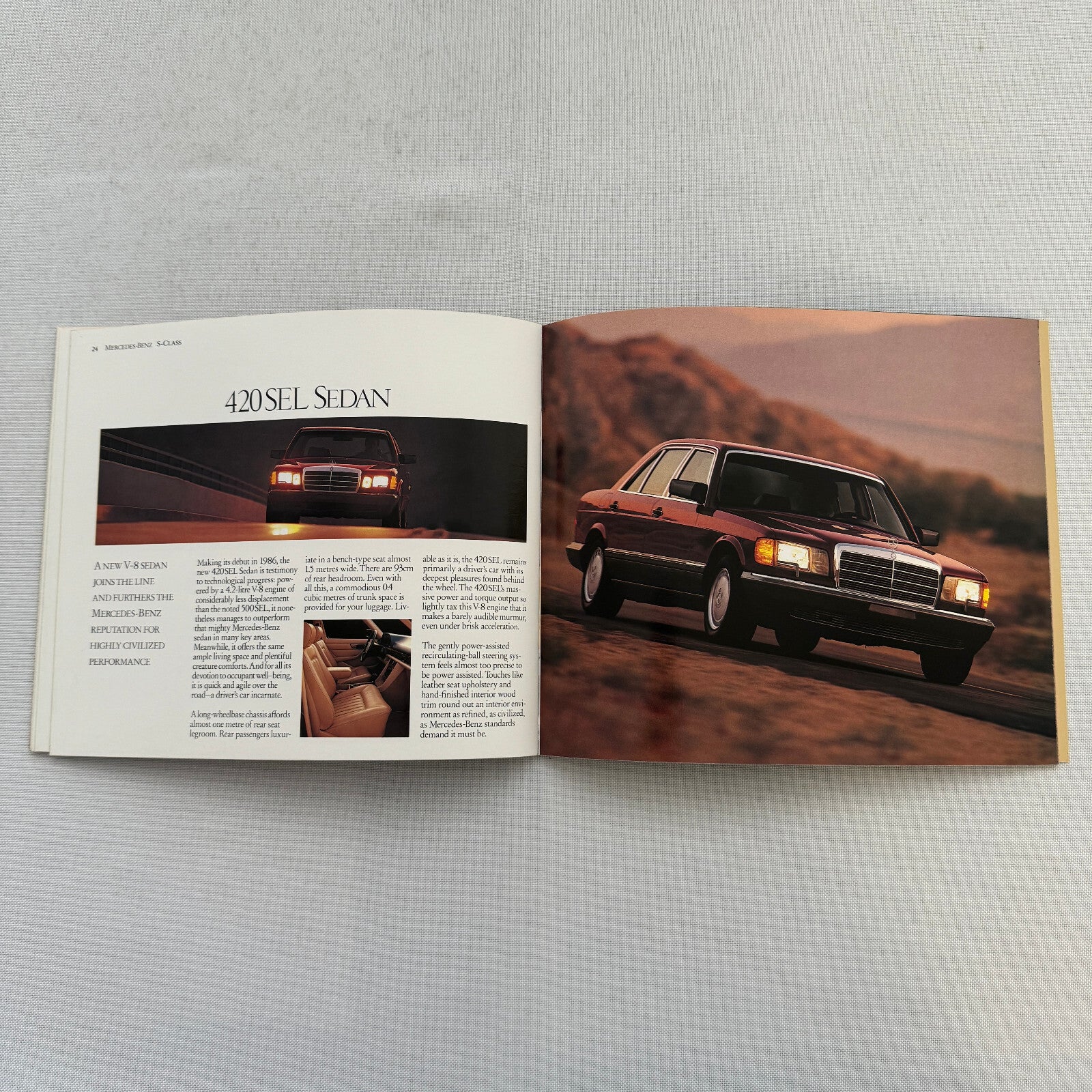 1986 Mercedes Benz Car Sales Brochure Catalog 560SL 560SEC 190D 190E 300D 300E +