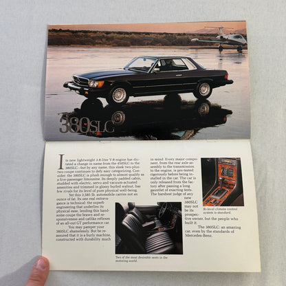 1981 Mercedes Benz Brochure Catalog 380 SLC 380SL 380 SL SEL 300SD 300TD 300D