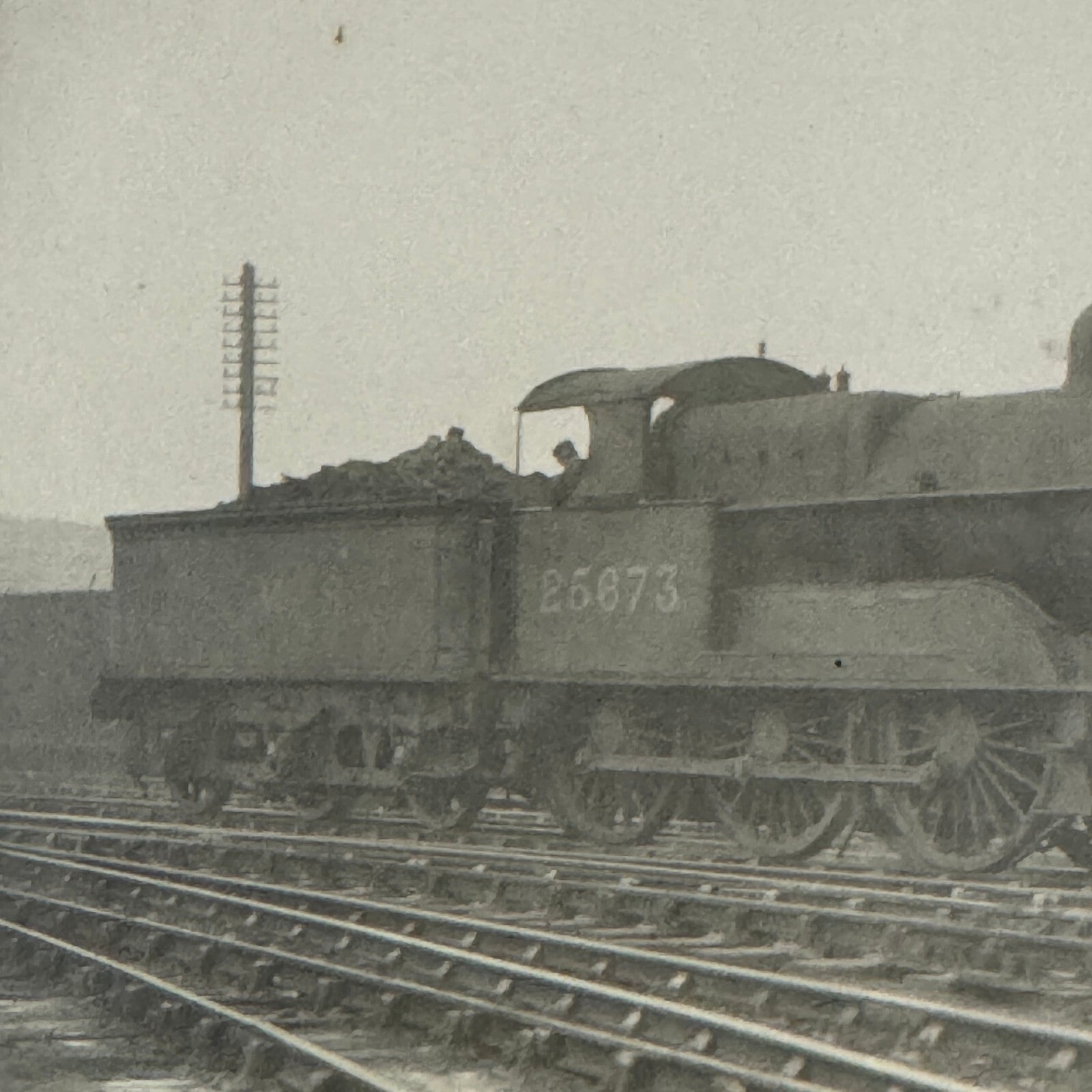 Vintage Train Locomotive Photo Photograph