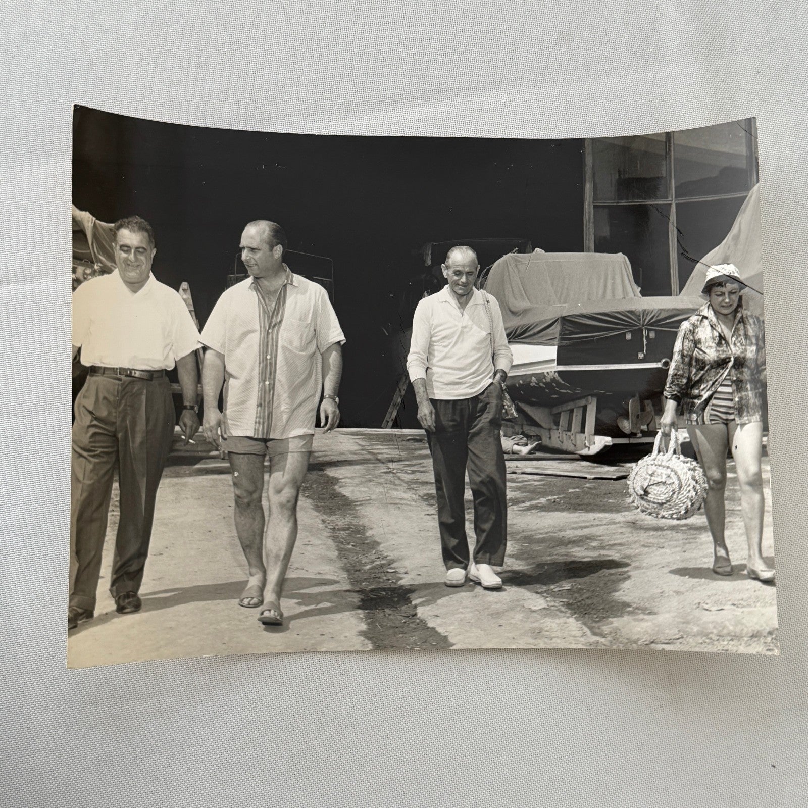 Juan Manuel Fangio Retirement Vacation Holiday Italian Press Photo F1 Racing