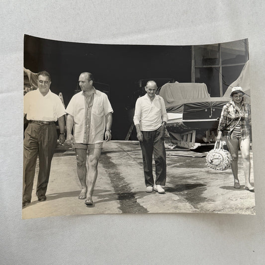 Juan Manuel Fangio Retirement Vacation Holiday Italian Press Photo F1 Racing