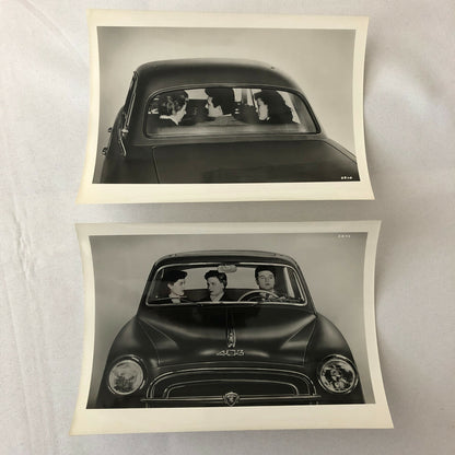 Vintage Peugeot 403 Car Photo Automobile Photograph Lot of 2 Prints