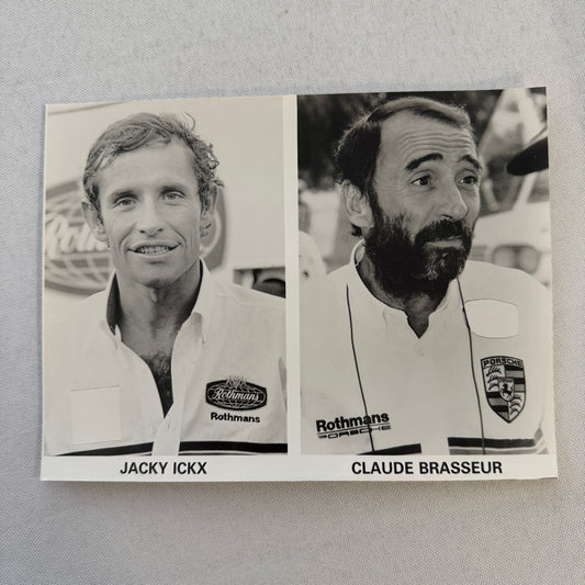 Rothmans Porsche Racing Driver Photo Photograph Jacky Ickx Claude Brasseur