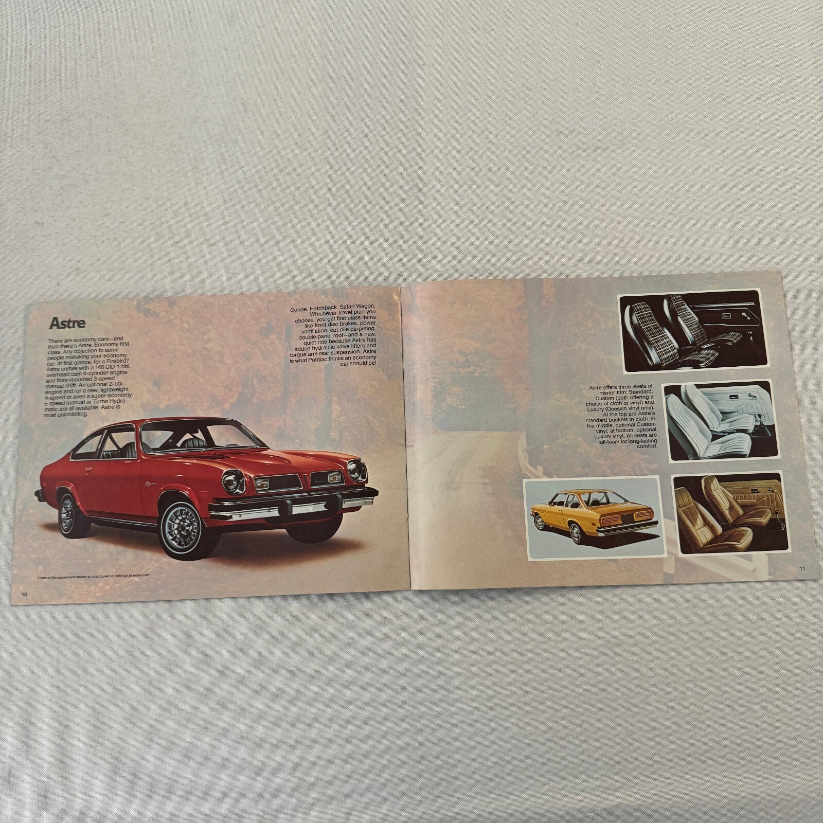 1976 Pontiac Sales Brochure Catalog Sunbird Ventura Astre Vintage Advertising