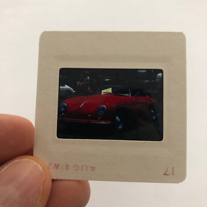 Porsche 356 Cabriolet Convertible Car Show 35mm Photo Slide Vintage 1981