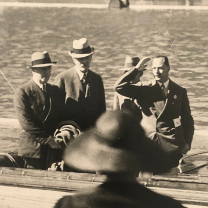 Press Photo Photograph Henley Regatta Boat Racing Race Duke of Gloucester 1934