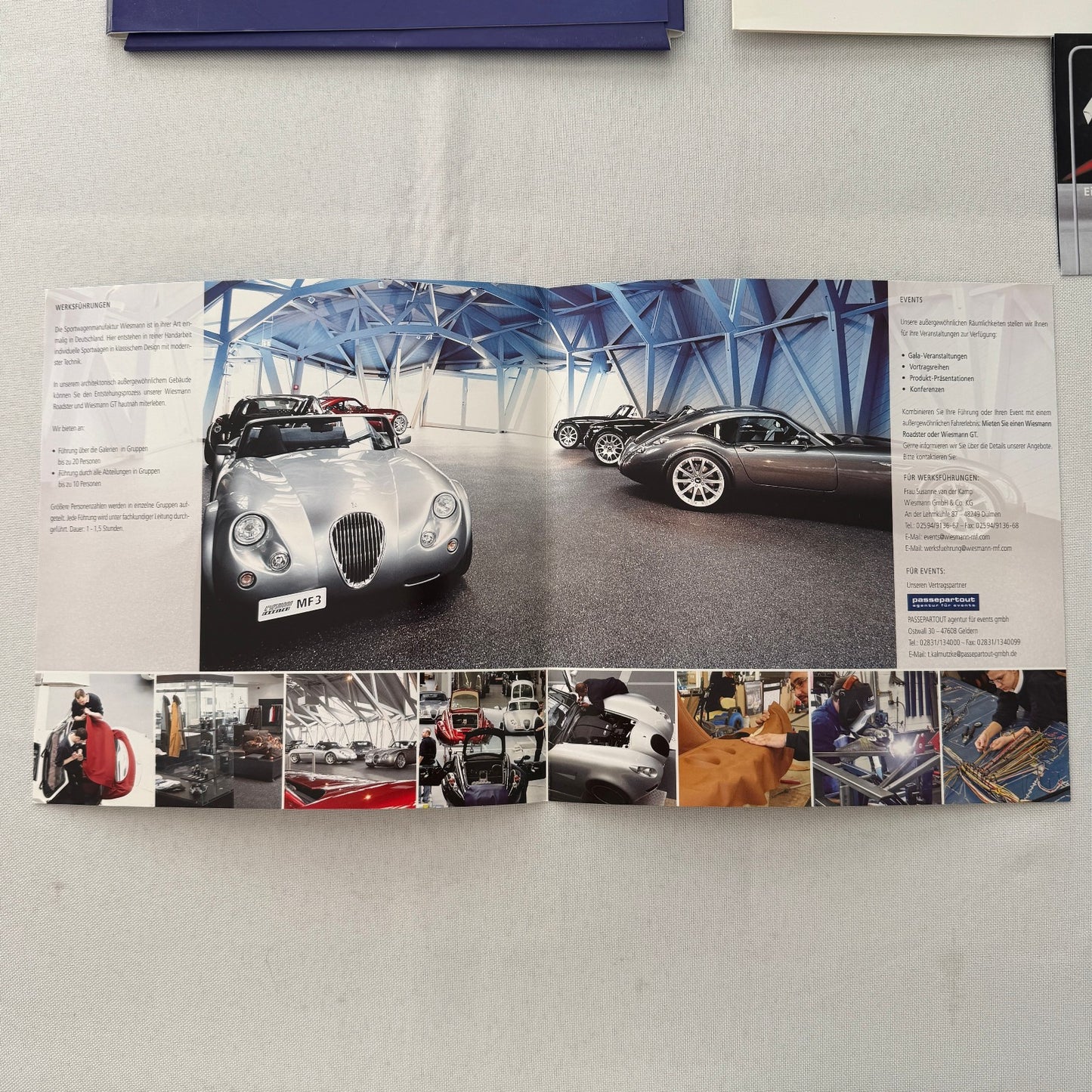 Wiesmann Car Sales Brochure Catalog Lot Wiesmann Roadster German Text