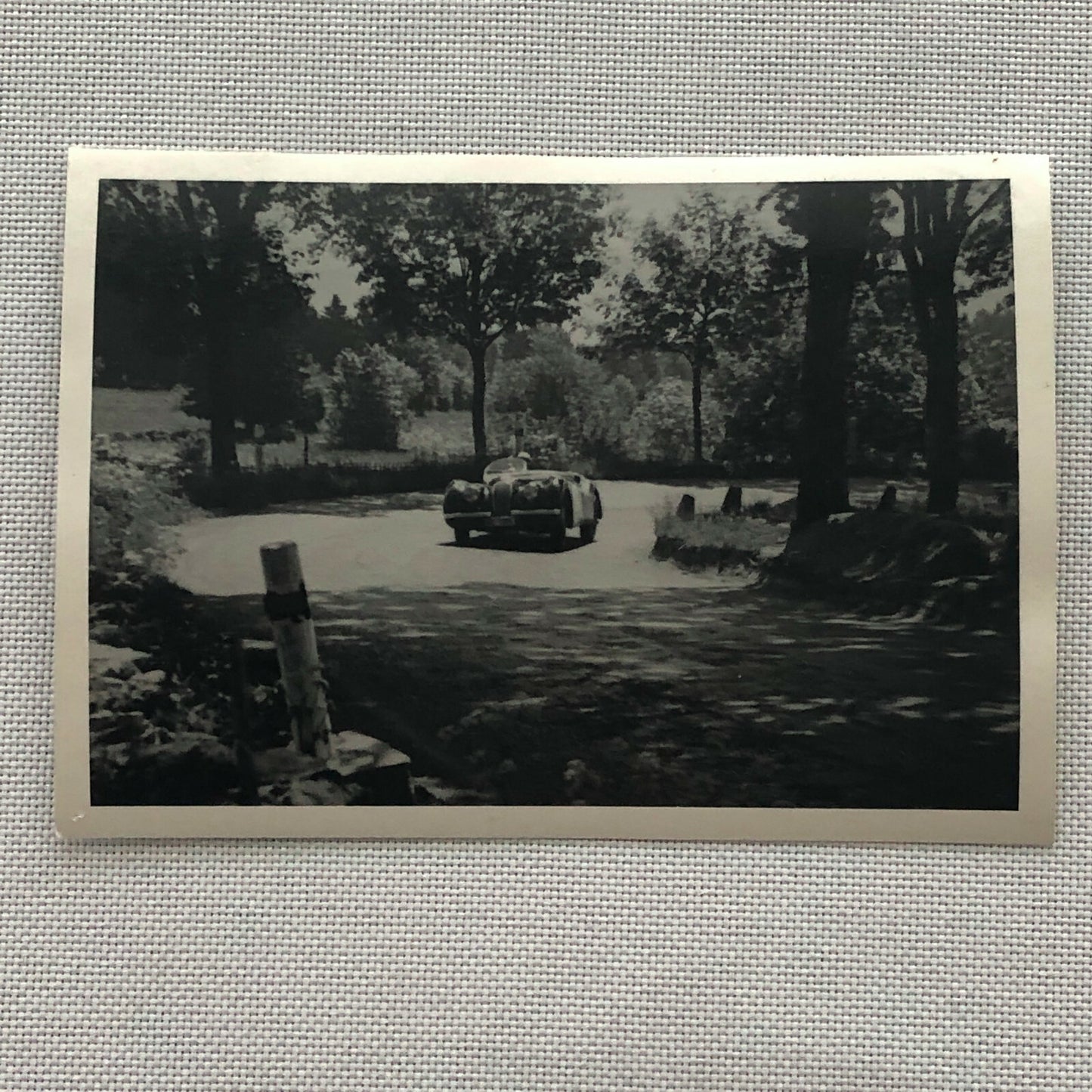 Vintage Jaguar XK120 Racing Photo Photograph XK 120 Convertible XK-120 1950