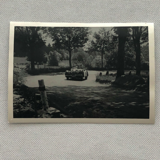 Vintage Jaguar XK120 Racing Photo Photograph XK 120 Convertible XK-120 1950