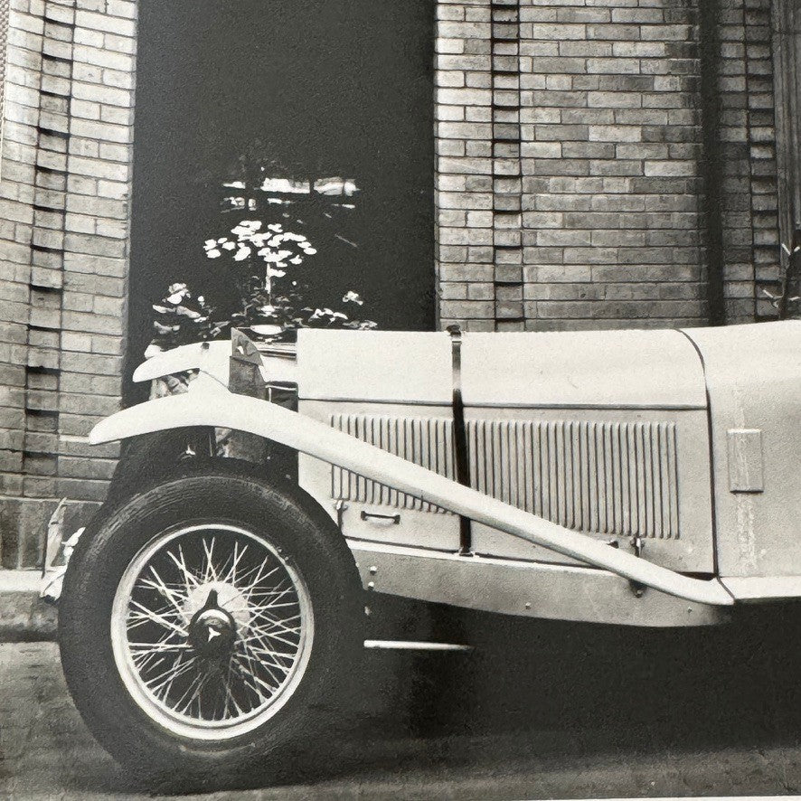 Ralph De Palma Racing Driver in 1928 Mercedes Benz S Car Automobile Photo