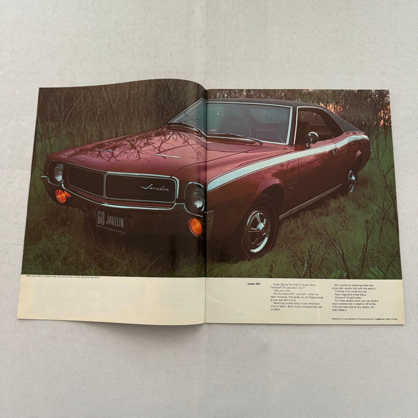 1968 American Motors AMC Brochure Catalog Javelin Rebel American Ambassador AMX