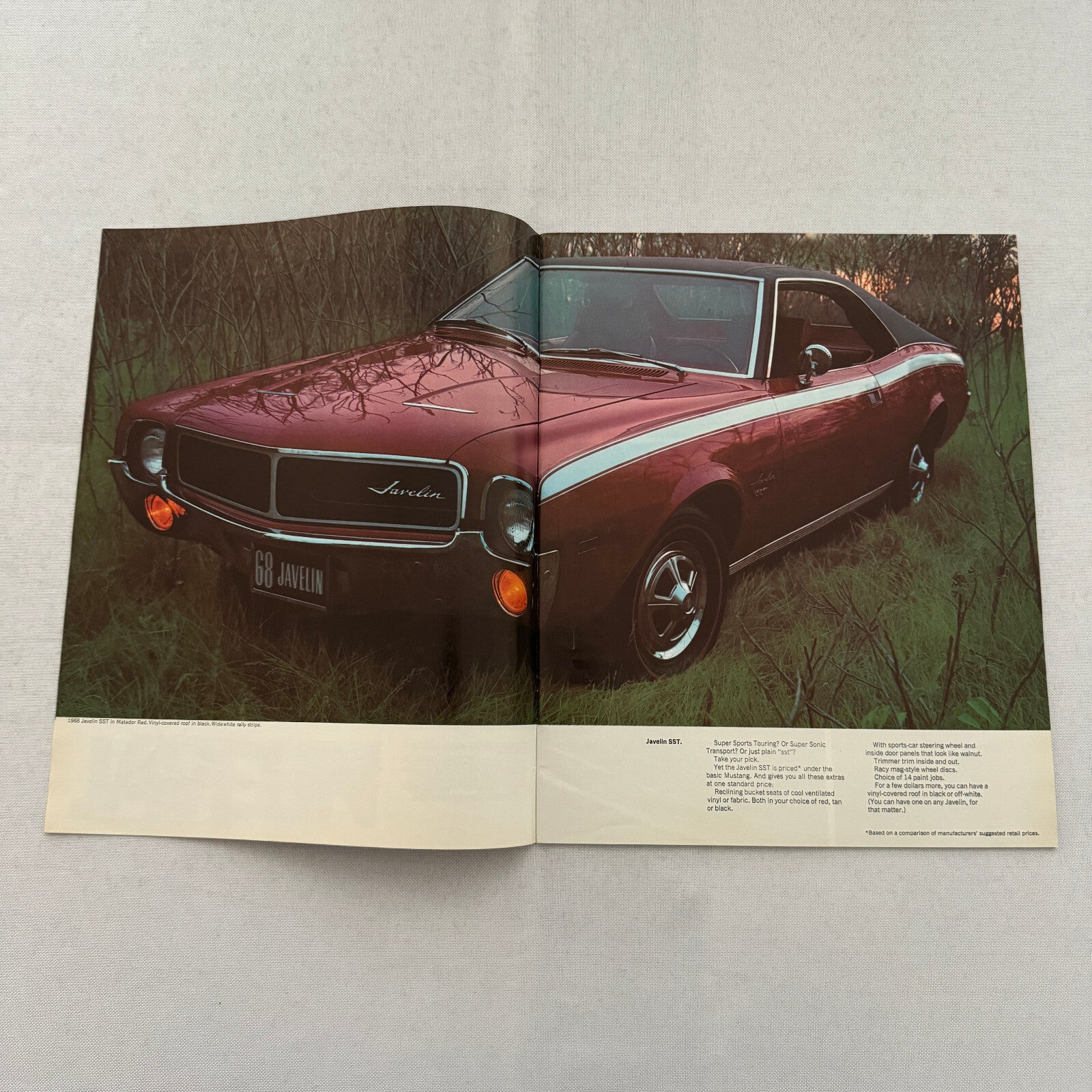 1968 American Motors AMC Brochure Catalog Javelin Rebel American Ambassador AMX