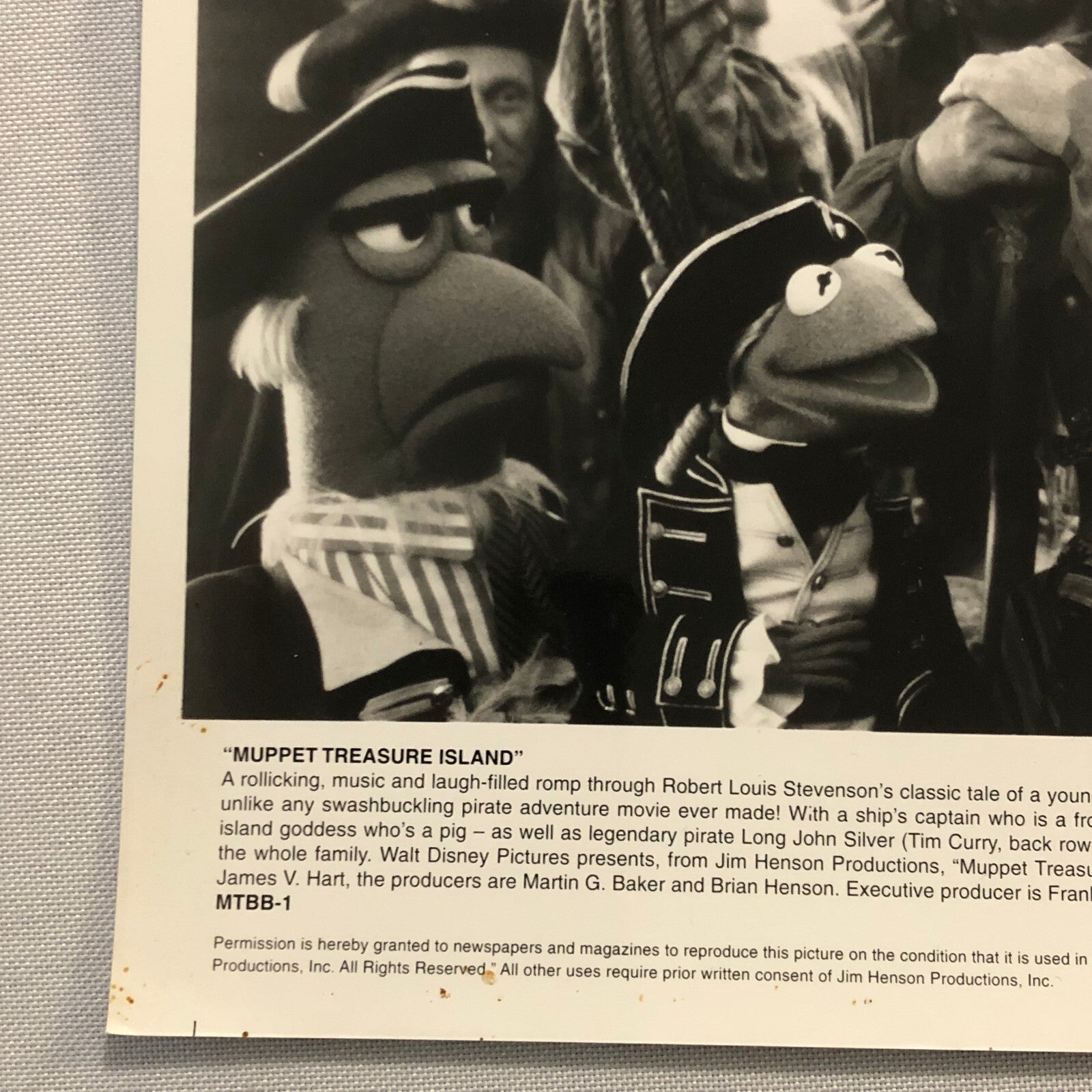 Muppet Treasure Island Movie Film Press Photo Photograph Print Kermit the Frog