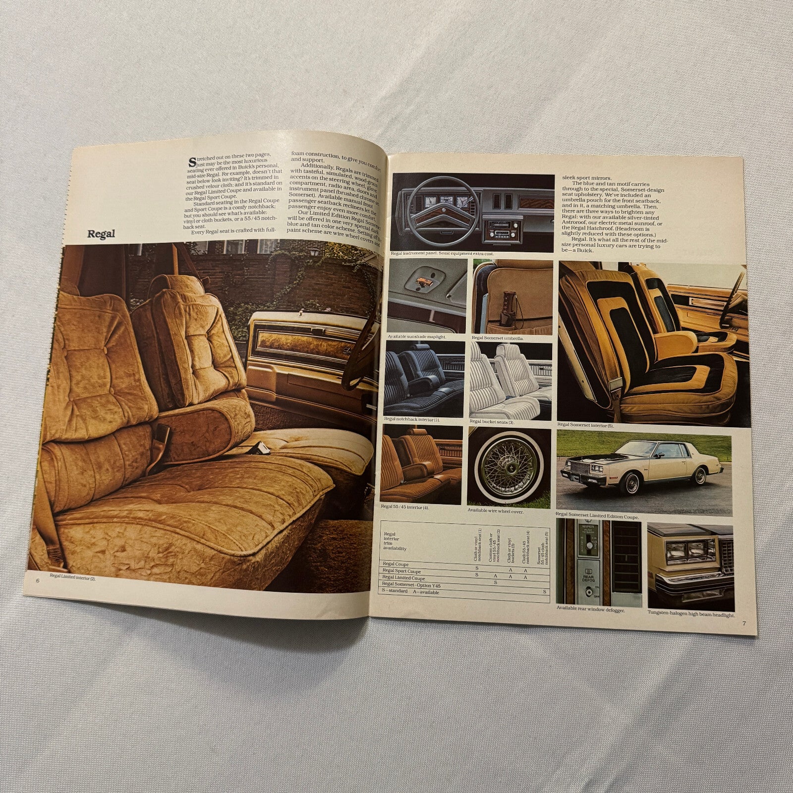 1980 Buick Regal and Century Car Sales Brochure Catalog Advertising