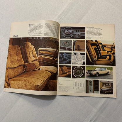 1980 Buick Regal and Century Car Sales Brochure Catalog Advertising