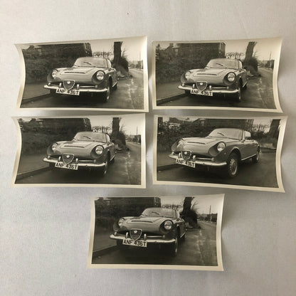 Vintage Alfa Romeo Convertible Photo Photograph Print Lot of 19 w/ Negatives 