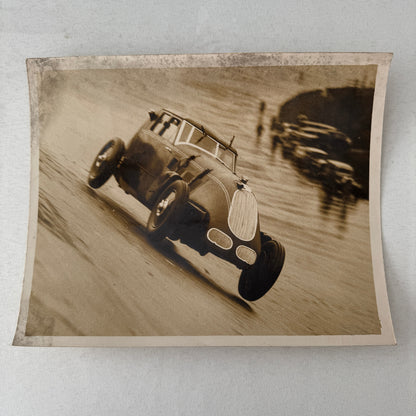 Press Photo Photograph George Eyston Land Speed Record Racing Car Brooklands