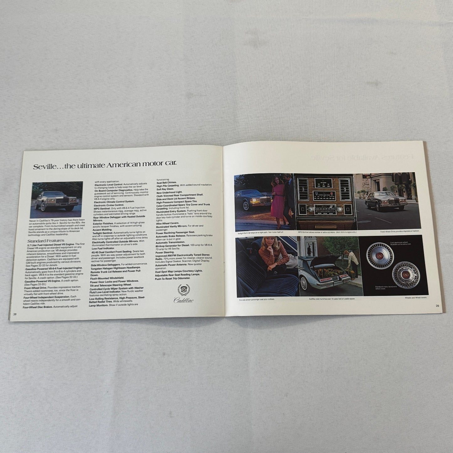 1981 Cadillac Car Sales Brochure Catalog Coupe DeVille Eldorado Seville Brougham