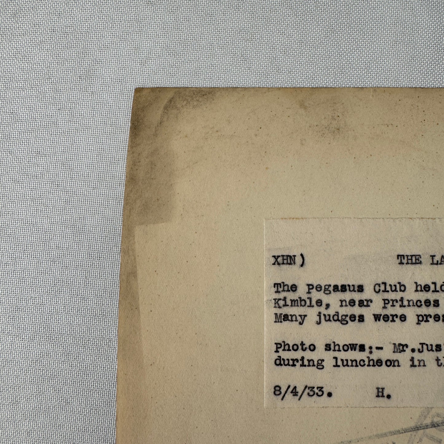 Press Photo Photograph Pegasus Club Car Rally Rallye Lawyers Race Lawyer 1933