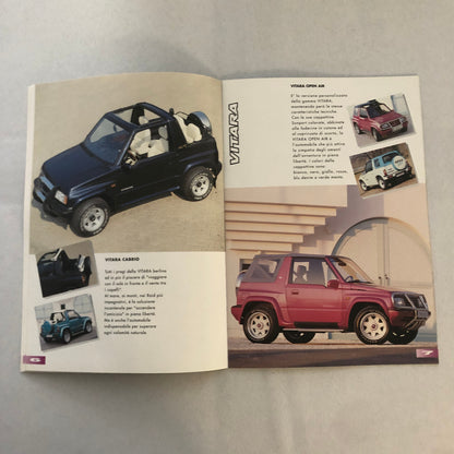 1994 Suzuki Car Sales Brochure Catalog ITALIAN TEXT Samurai Vitara Swift GTI +