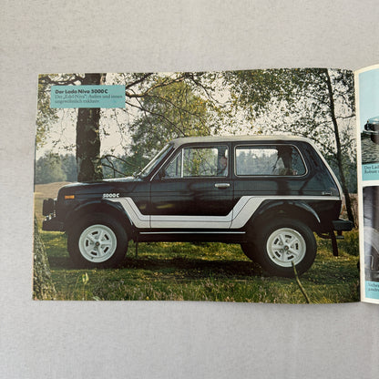 Lada Niva Car Sales Brochure Catalog Niva UT Niva E Niva 5000 C 5000C GERMAN