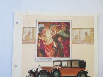1927 1928 ? Packard Original Dealer Only Ad Proof All Weather Town Car Sedan