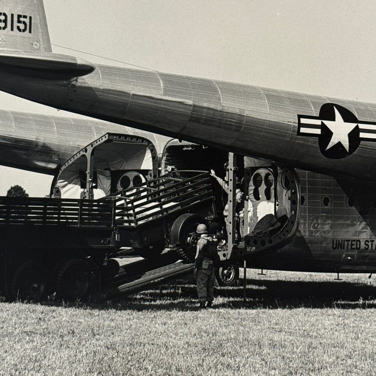 Fairchild Aircraft United States Air Force Airplane Plane Vintage Photo Truck