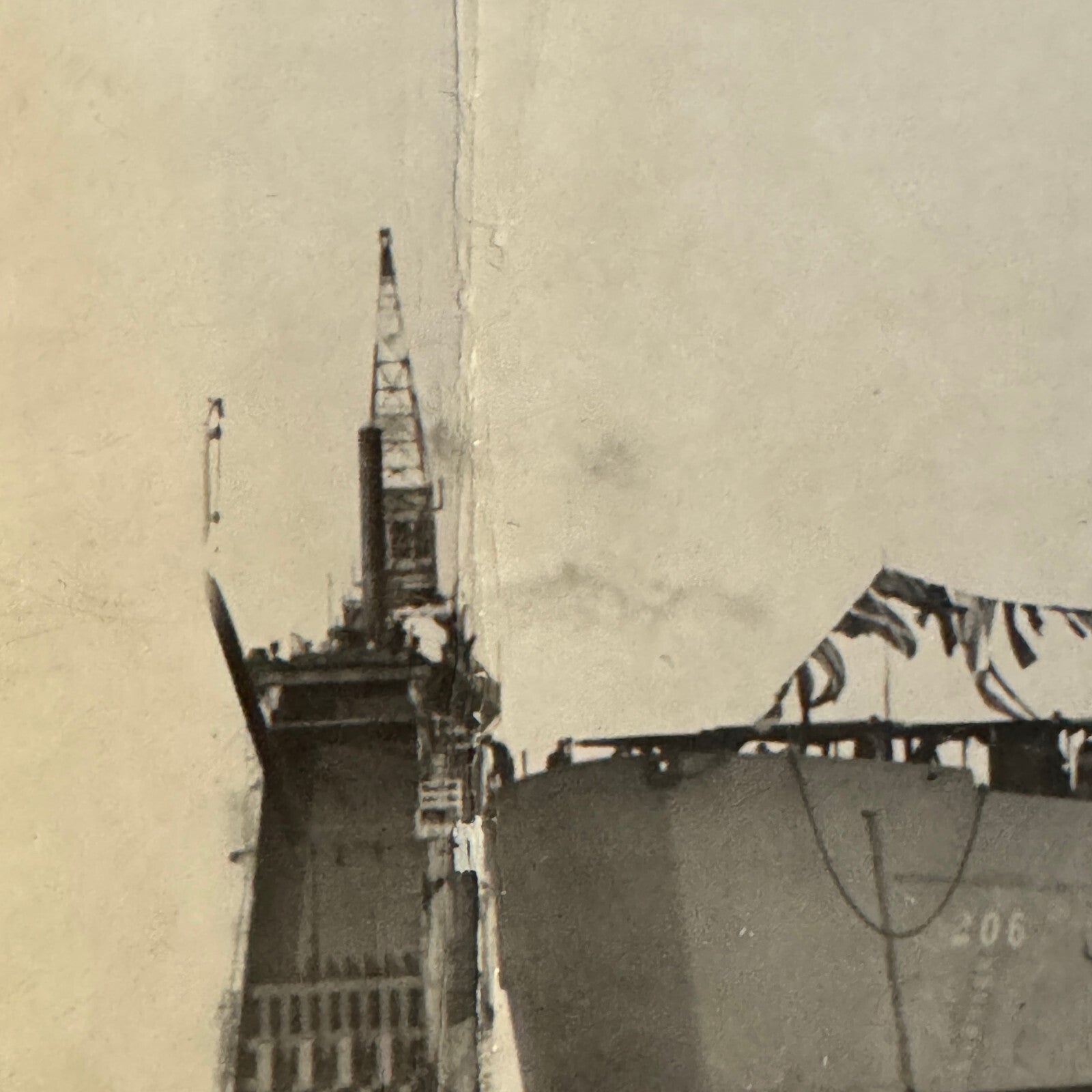 Vintage 1945 Canadian Navy Military Boat Ship Photo Photograph